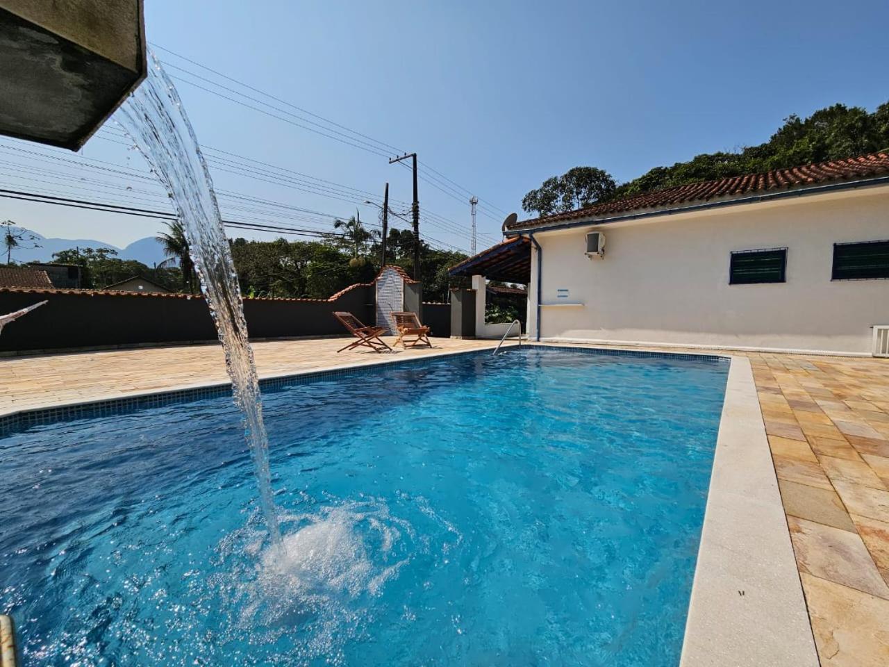 Casa Com Quadra De Areia Boraceia Sao Sebastiao Villa Exterior foto