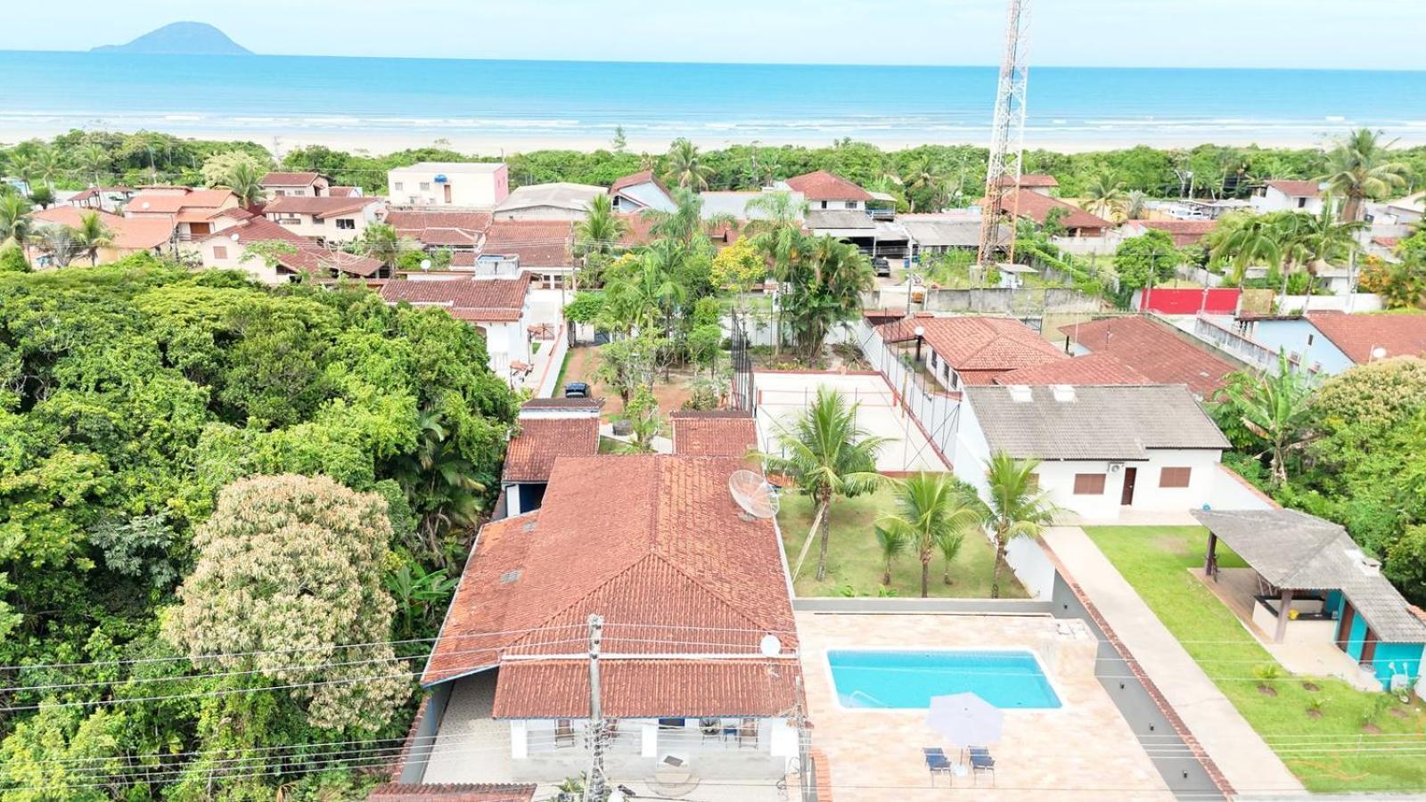 Casa Com Quadra De Areia Boraceia Sao Sebastiao Villa Exterior foto